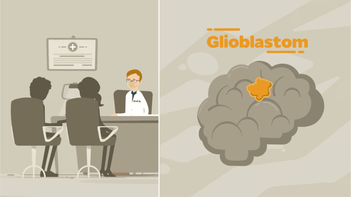 Dynamic cover video showcasing innovative glioblastoma treatment technology by Novocure