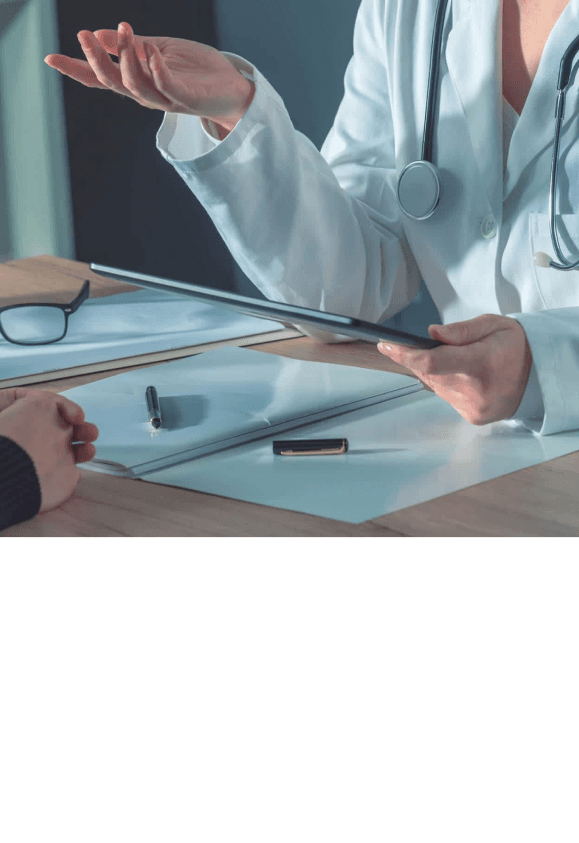 Clinical data summary chart on glioblastoma treatment efficacy with patient survival rates and study metrics